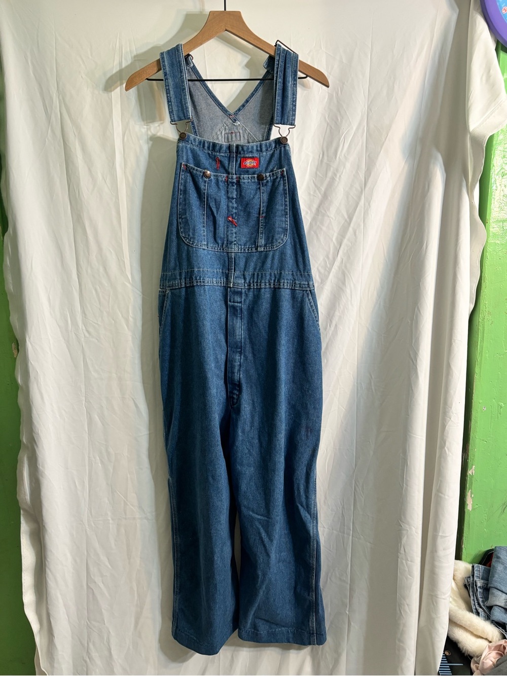 Dickies Relaxed Blue Denim Overalls